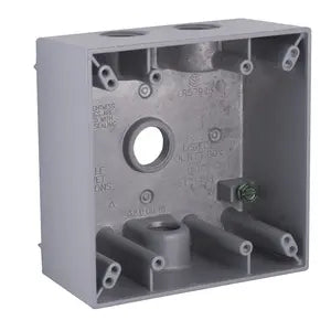 HUBBELL CAJA X2G GRIS