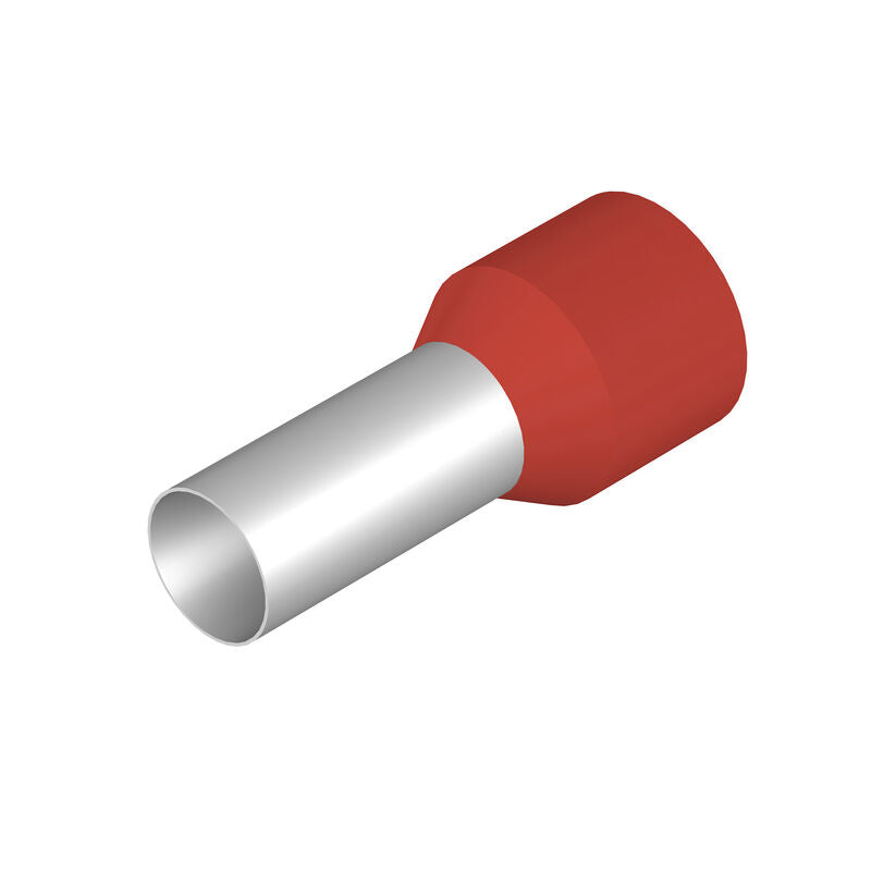 WEIDMULLER PUNTERA 2AWG ROJO 18mm (50 PZA)