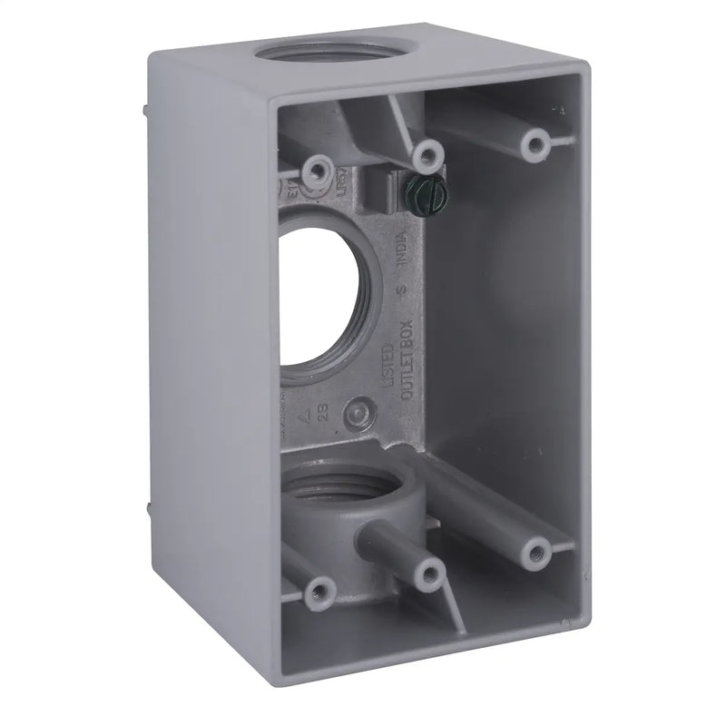 HUBBELL CAJA DE 1" CON GANG 2"
