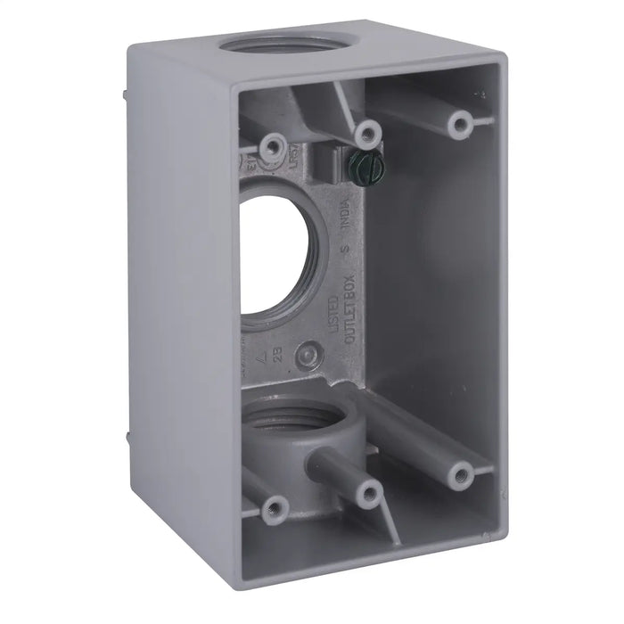 HUBBELL CAJA DE 1" CON GANG 2"