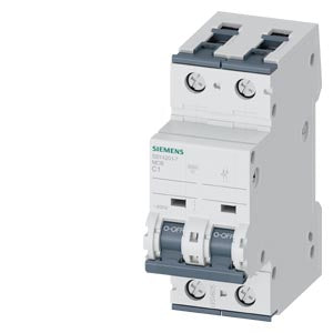 SIEMENS INT TERMOMAG P/RIEL 2P 1A C 10kA 440VAC 72VDC