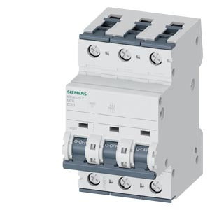 SIEMENS INT TERMOMAG P/RIEL 3P 20A C 10kA 440VAC 72VDC