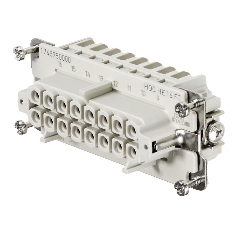 WEIDMULLER CONECTOR HEMBRA DE 16 POLOS HDC HE 16 FT