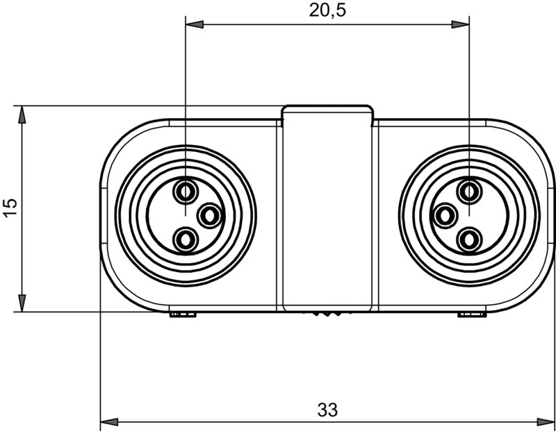 WEIDMULLER CONECTOR Y SAI-Y-4-4/2-4 M12/M8