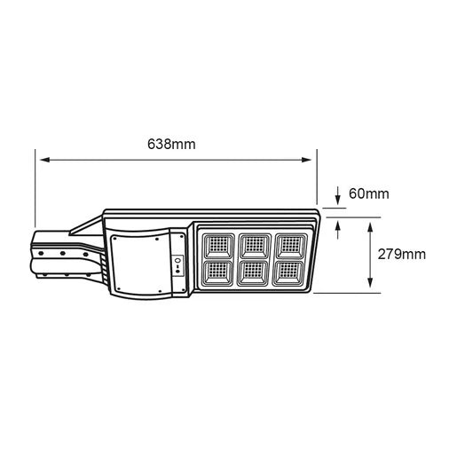 TECNOLITE EXT LED 60W3.2VCD IP65 990LM 6500K NGO