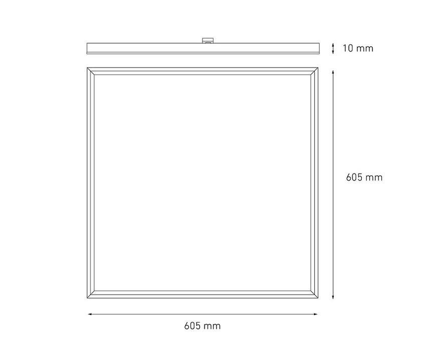 MAGG PANEL (60X60) STD 40W 100-305V 60K BC