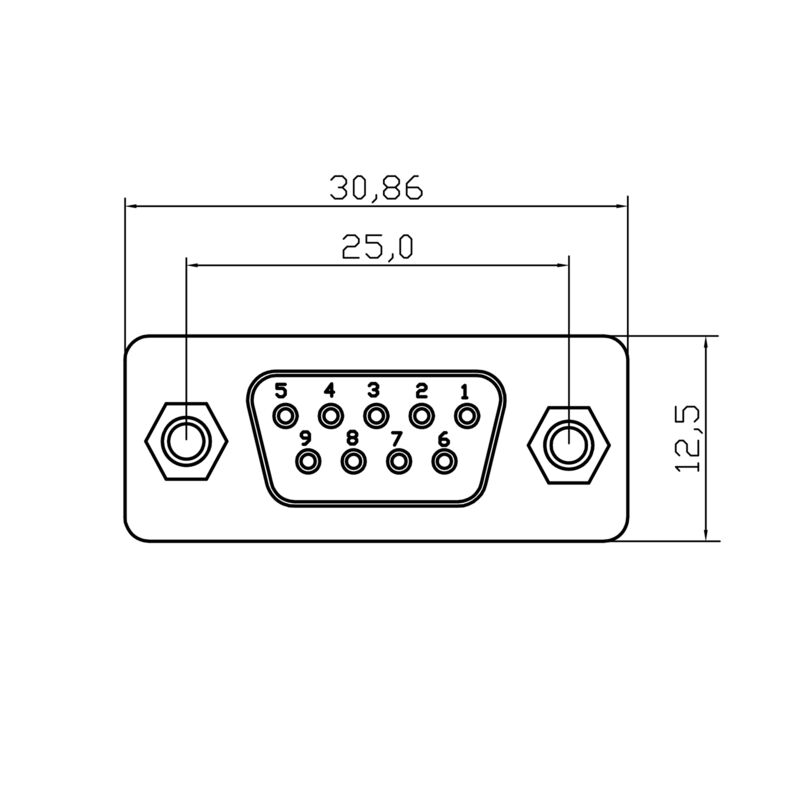 WEIDMULLER CONECTOR HEMBRA SUB D 9 POLOS IE-FCI-D9-FF