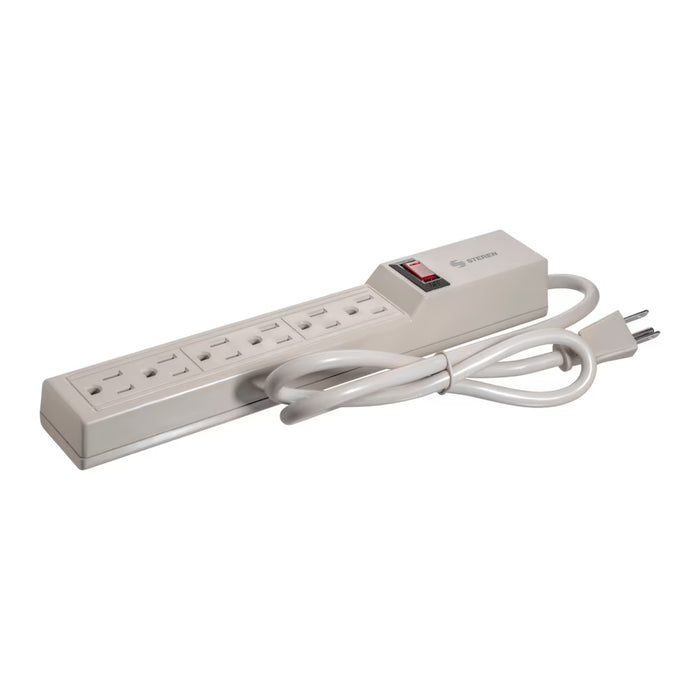 STEREN Multicontacto 6 Entradas Verticales Polariz SKU: 905-006