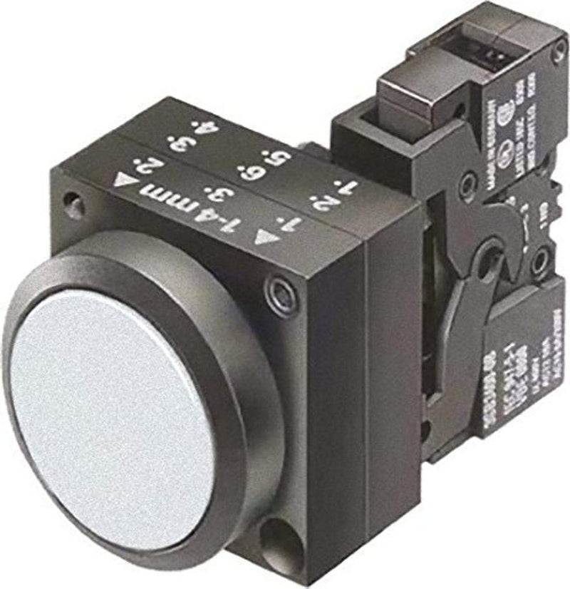 SIEMENS 3SB3 BOTON BLANCO PULS. ILUM. 120VCC-CA 1NA+1NC