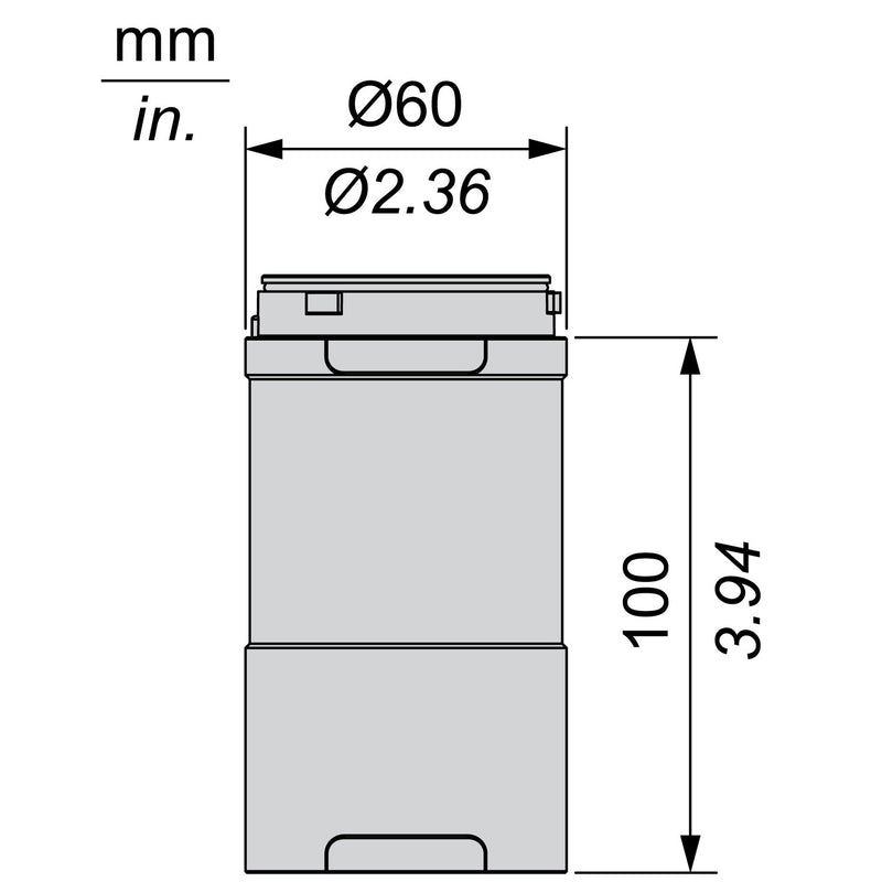 TELEMEC BASE UNIT MODULE 24V AC/DC - BLACK