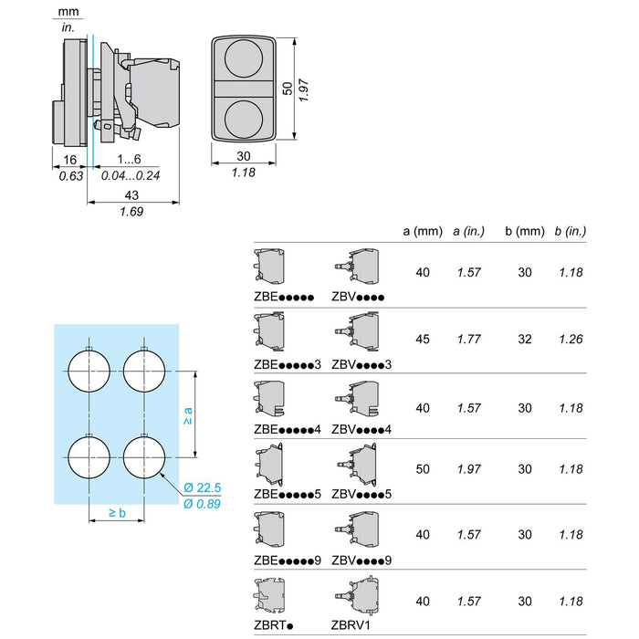 TELEMEC PULS LUM DOBLE VE/RO SAL LED 230V 1NA+1NC