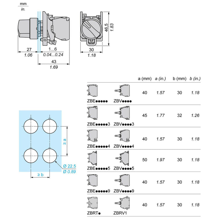 TELEMEC SELECTOR 2 POSICIONES C/RETORNO C/ CTO. N.