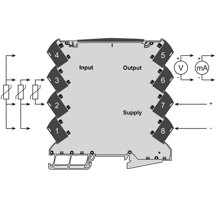 WEDIMULLER CONVERTIDOR PT100 0-10V 4-20mA ACT20M-RTI-AO-E-S