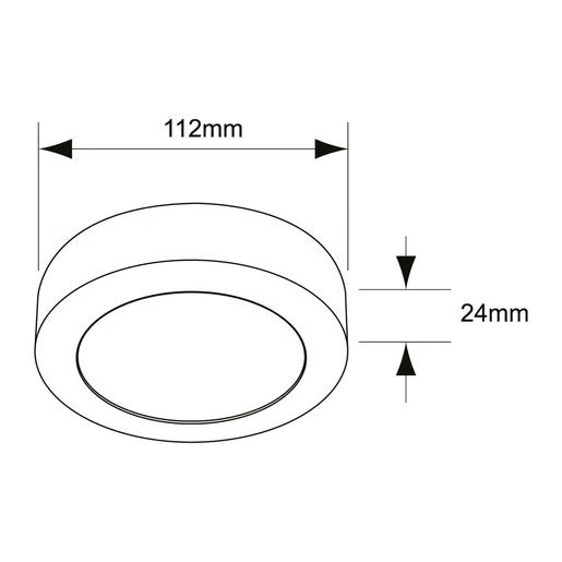 TECNOLITE INT LED SP/TECHO 6W 100-240V 350LM 6500K