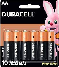 DURACELL BLISTER 6 PILAS TAMAÑO ""AA""