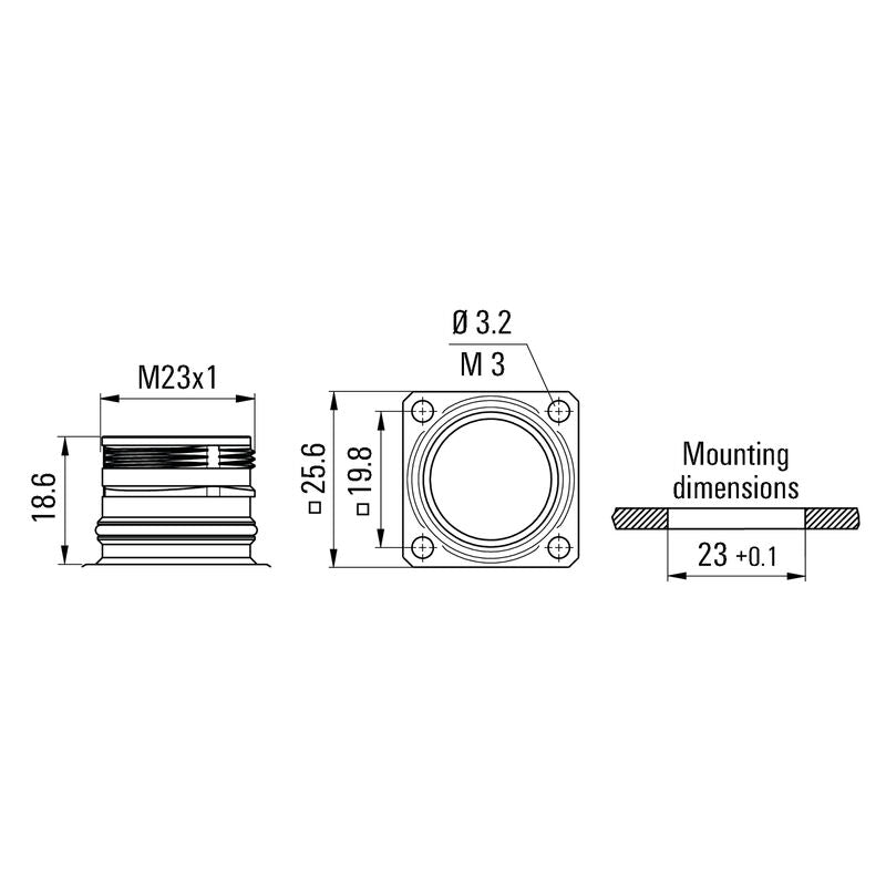 WEIDMULLER CARCASA P/CONECTOR SAIE-M23-S-HW