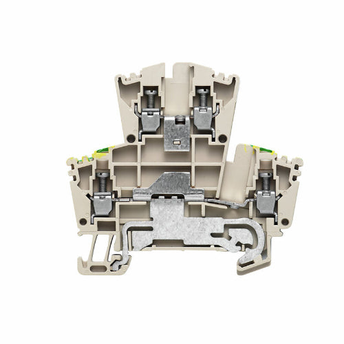 WEIDMULLER CLEMA DE PASO CON TIERRA WDK 2.5 DU-PE