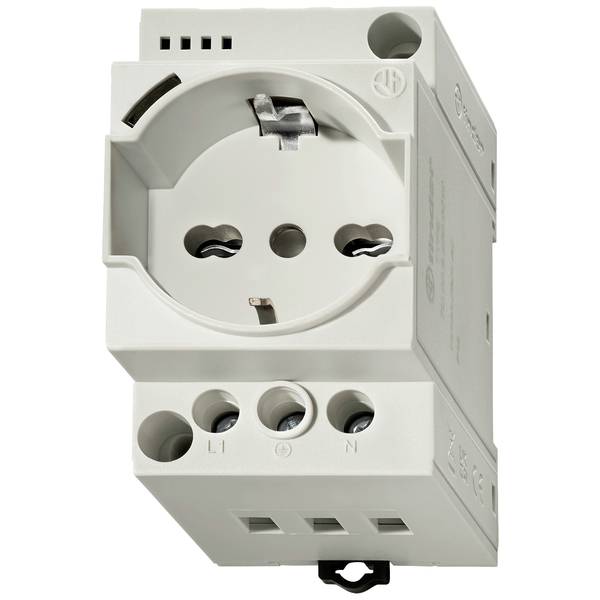 FINDER TOMACORRIENTE SCHUKO + BIPASO + LED 230V 16A