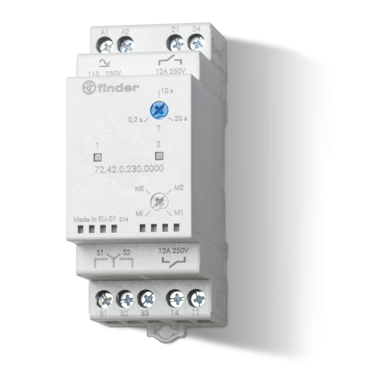 FINDER TIMER MULTIFUNCION 12AMP 2NA 110-240VD/AC — Dimeint.com