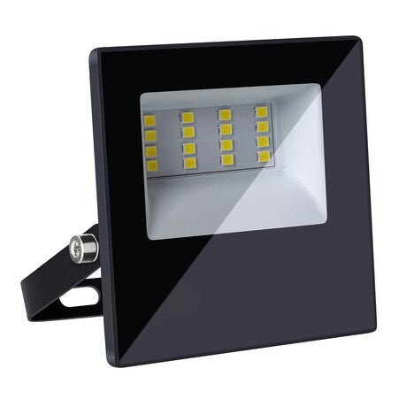 ESTEVEZ FLOOD PROYECTOR 10W LED LUZ CALIDA   REFLECTOR NEGRO