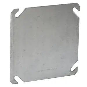 RACO TAPA CIEGA CUADRADA GALVANIZADA 4"X4""