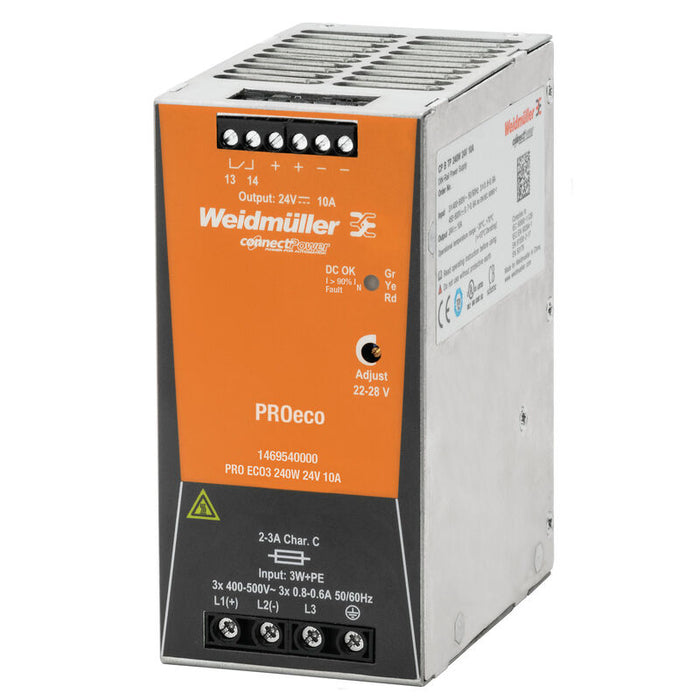 WEIDMULLER FUENTE PRO ECO3 3F 400-500VAC SAL 24VDC 10A
