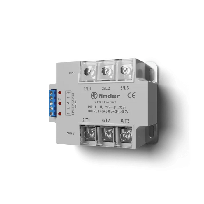 FINDER REL EDO SOLIDO 80A 3F 24-660VAC CTRL 4-32VDC P/PANEL R
