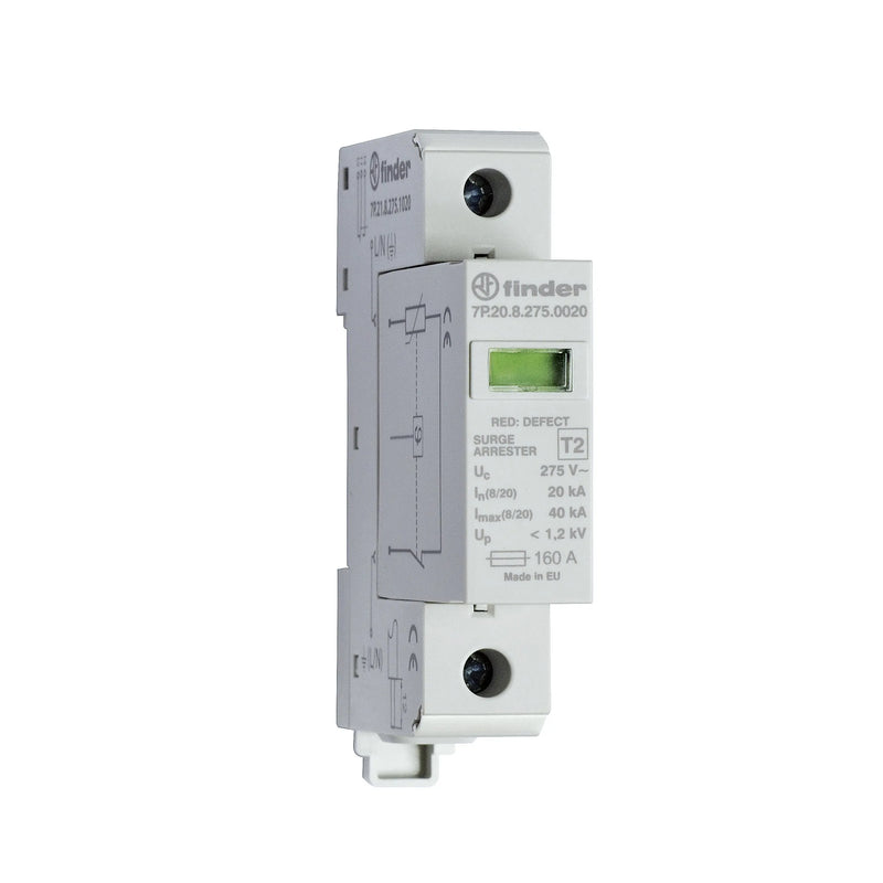 FINDER SUPRESOR SPD TIPO 2 230VAC REEMPLAZABLE C/CONTACTO