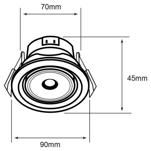 TECNOLITE INTERIOR EMPOTRADOS LED 7W 100-240V 3000K