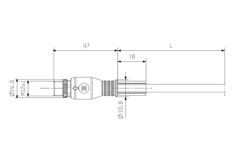 WEIDMULLER CABLE CONECT MACHO RECTO M12 SAIL-M12G-5-5.0U