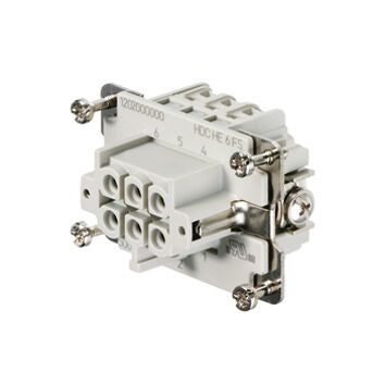 WEIDMULLER CONECTOR HEMBRA 6 POLOS 16 AMP HDC HE 6 FS