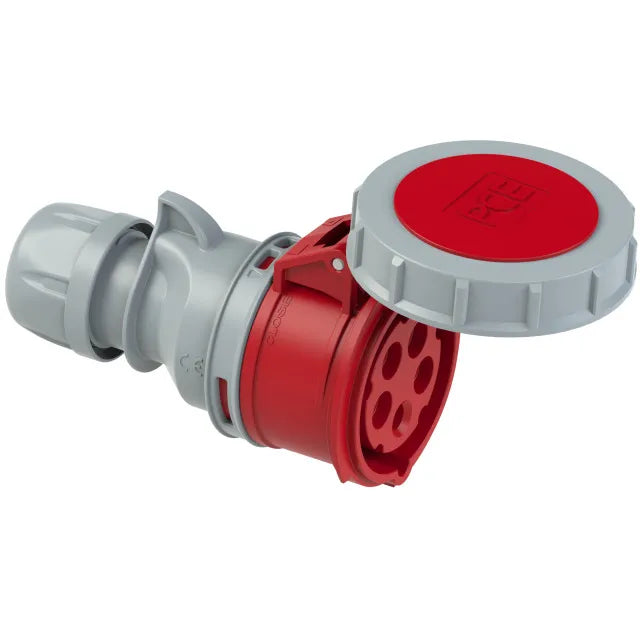 MARNO BASE AEREA 3P+N+T 6H 16AMP 400V IP67 ROJO