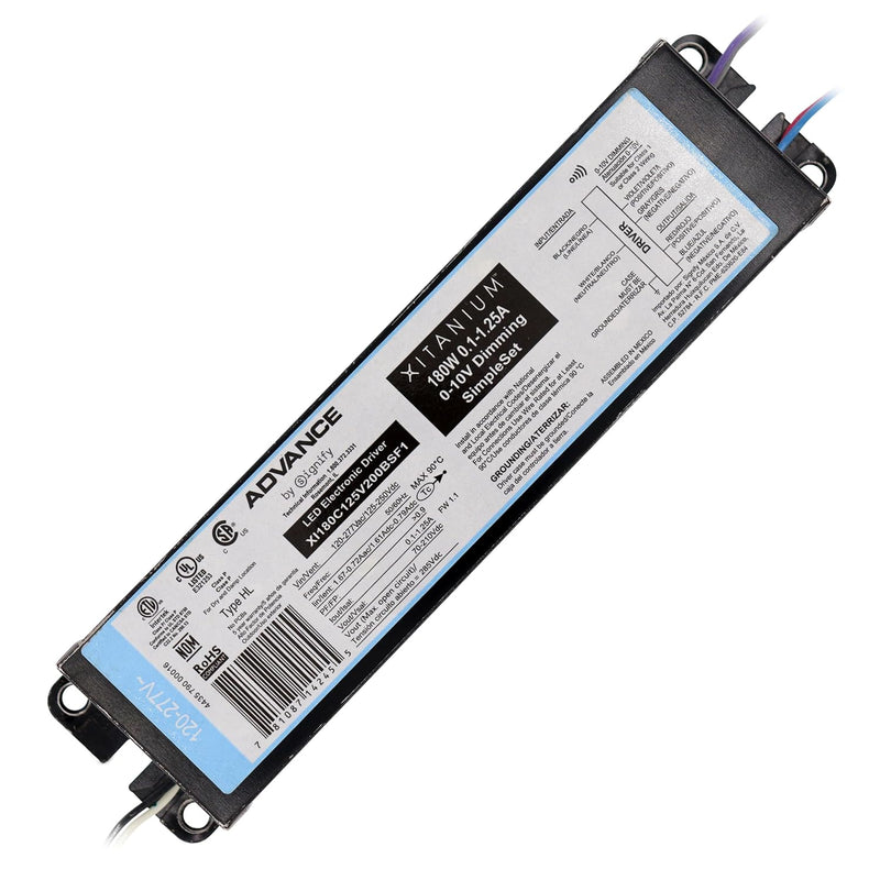 PHILIPS ADVANCE XITANIUM LED DRIVER DIMM 180W XI180C125V200BSF1