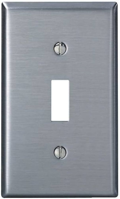 LEVITON PLACA DE ACERO INOX 302 P/INTERRUPTOR DE PALANCA 84001-40