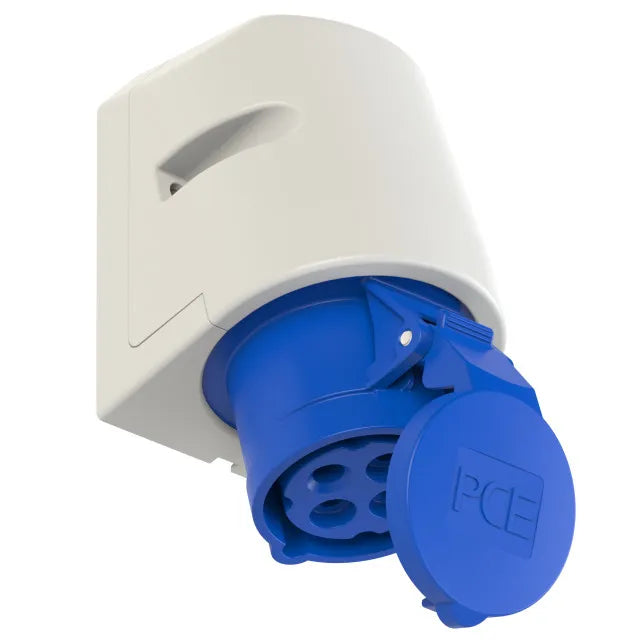 PCE BASE MURAL 3P+T 9H16A 230V IP44 AZUL