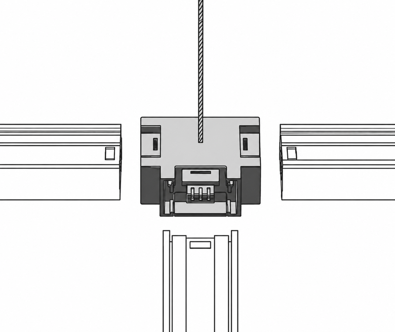 MAGG CONECTOR T BL FLAT