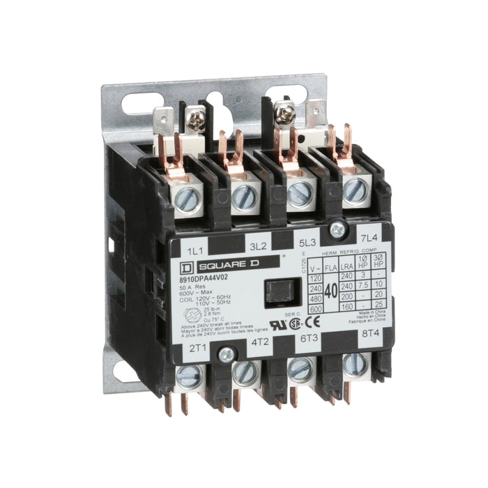 SQUARE D CONTACTOR P/DEFINIDO S/GAB 4P 20A BOB 220