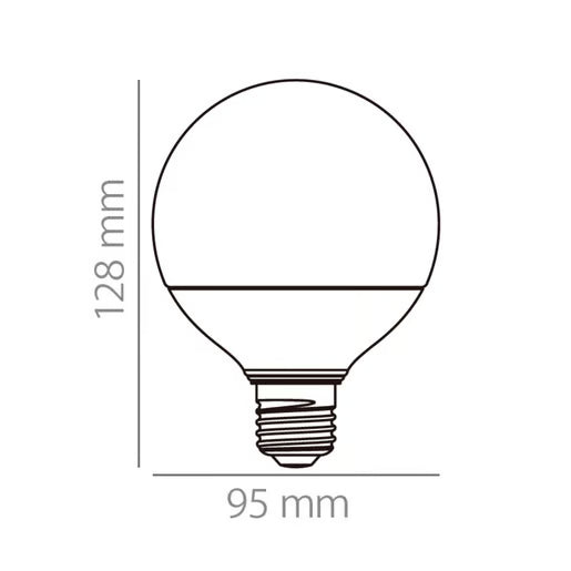 TECNOLITE FOCO G30 LED GLOBO 8W 240V 65K 800LM BCO E27 TEC