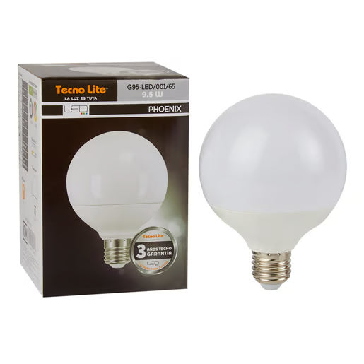 TECNOLITE FOCO G30 LED GLOBO 8W 240V 65K 800LM BCO E27 TEC