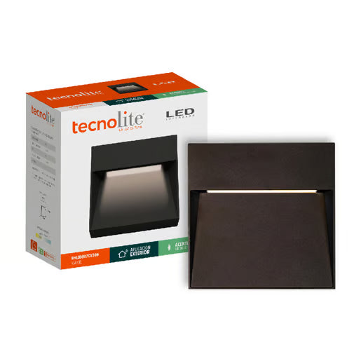 TECNOLITE LUZ DE CORTESIA LED EXTERIOR SOBREPONER 8W LUZ CALIDA B