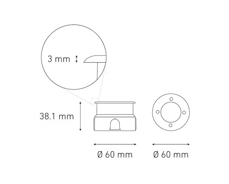 MAGG EP60 ROUND SOFT 1.2W 100-240V 27K AC IX