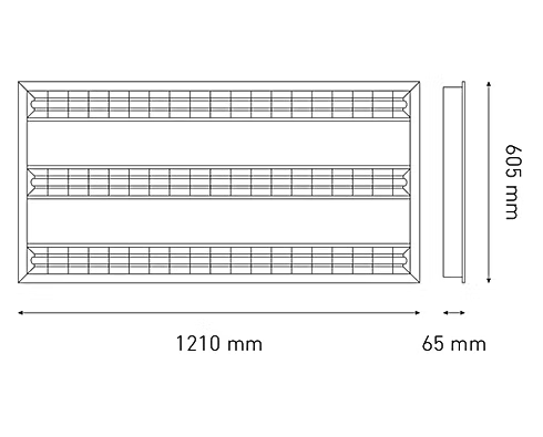 MAGG KROMOS LED 60X120 T5 100-140V 60K BC