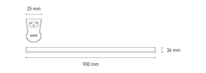 MAGG BL STICK 900 14W 100-240V 60K BC