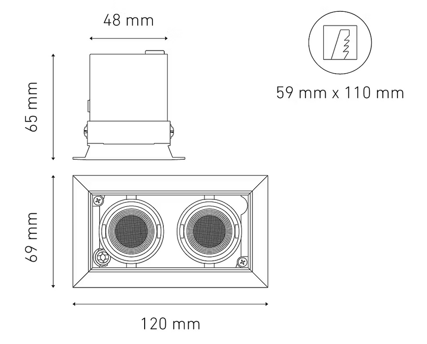 MAGG POINTS MICRO II 9W 100-305V 40° 30K NG