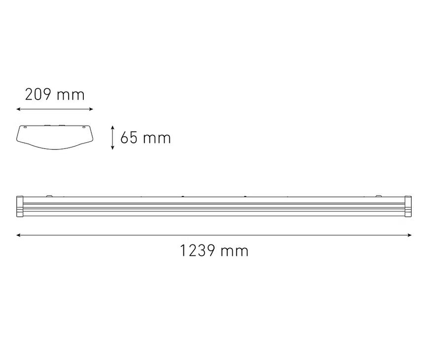 MAGG TRACK W T8 LED OP 2X16W 100-240V 60K BC