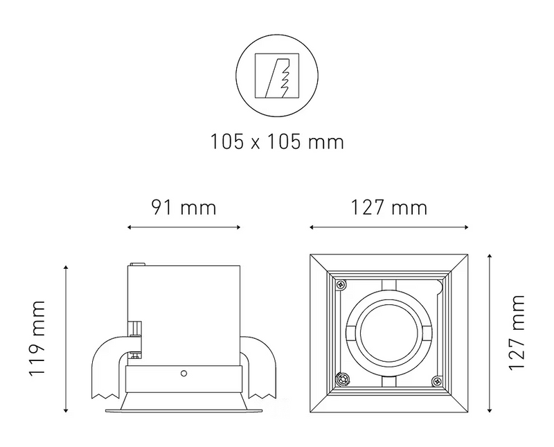 MAGG POINTS MINI I 8.5W 100-305V ATP 25° 30K NG