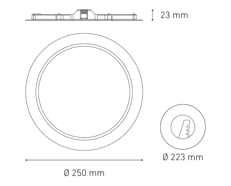 MAGG LUNA 18 FLAT 100-240V 40K BC