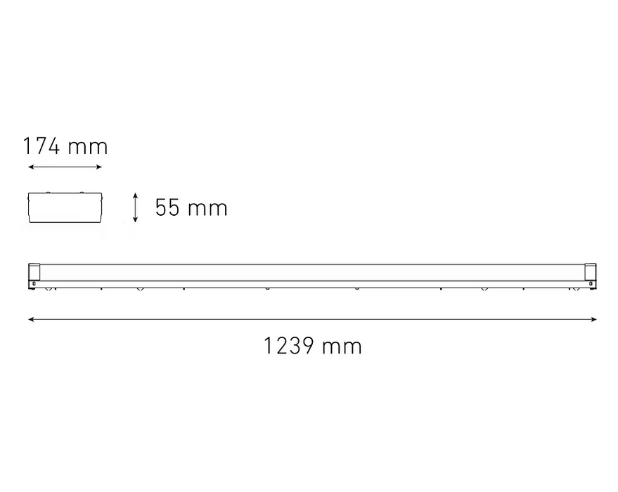 MAGG TRACK T8 LED TR 2X18W 100-240V 60K BC