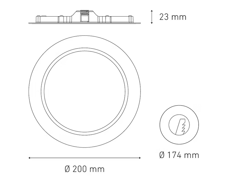 MAGG LUNA 13 FLAT 100-240V 30K BC