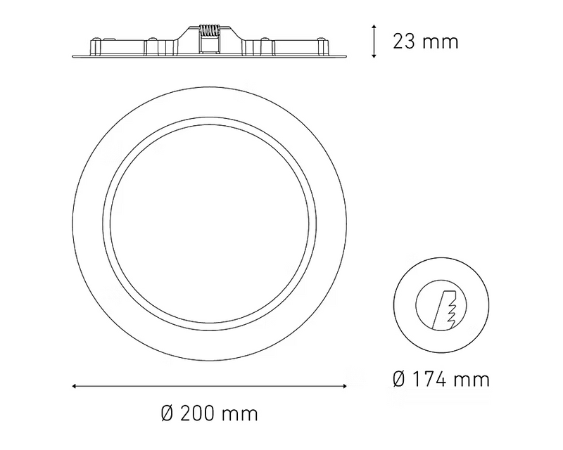 MAGG LUNA 13 FLAT 100-240V 60K BC